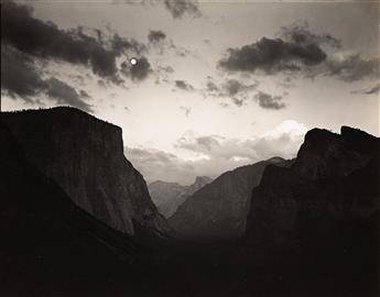 ANSEL ADAMS (1902-1984) Yosemite Valley Moonrise, California. 1944.                                                                              